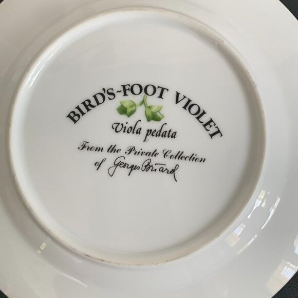 Set of 8 Vintage Georges Briard Salad/Dessert Plates Floral Flower Gold Trim - Picture 7 of 10